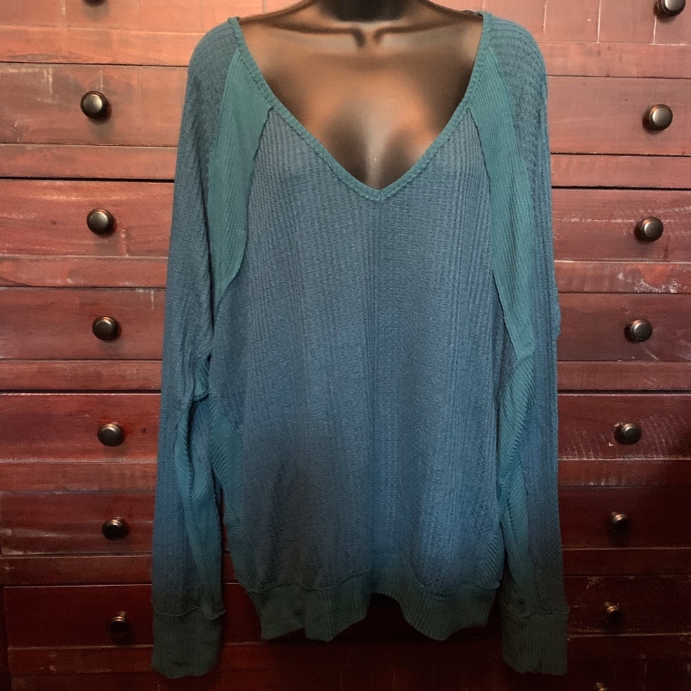 Anthropologie Lightweight V-Neck Sweater Size L